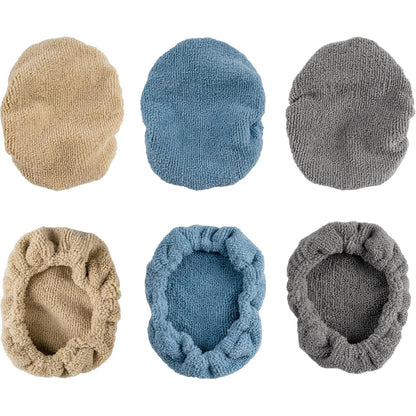 216809 - POLYTE 6 Mbulesa Mikrofibre, 15 x 10 cm, Blu/Gri/Blu e Gjelbër
