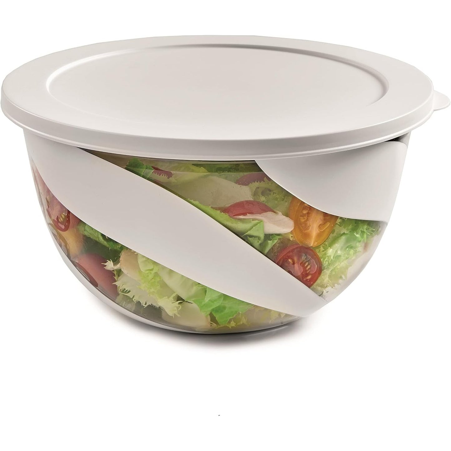 223399 - SNIPS Tas sallate me kapak, plastike 5 L, 27 x 27 x 15 cm, E bardhë, Pa BPA dhe ftalat
