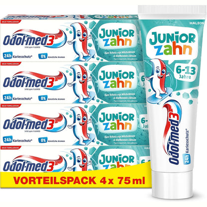 302327 - ODOL-MED3 Pastë dhëmbësh Junior për fëmijë 6 vjeç e lart, 75 ml