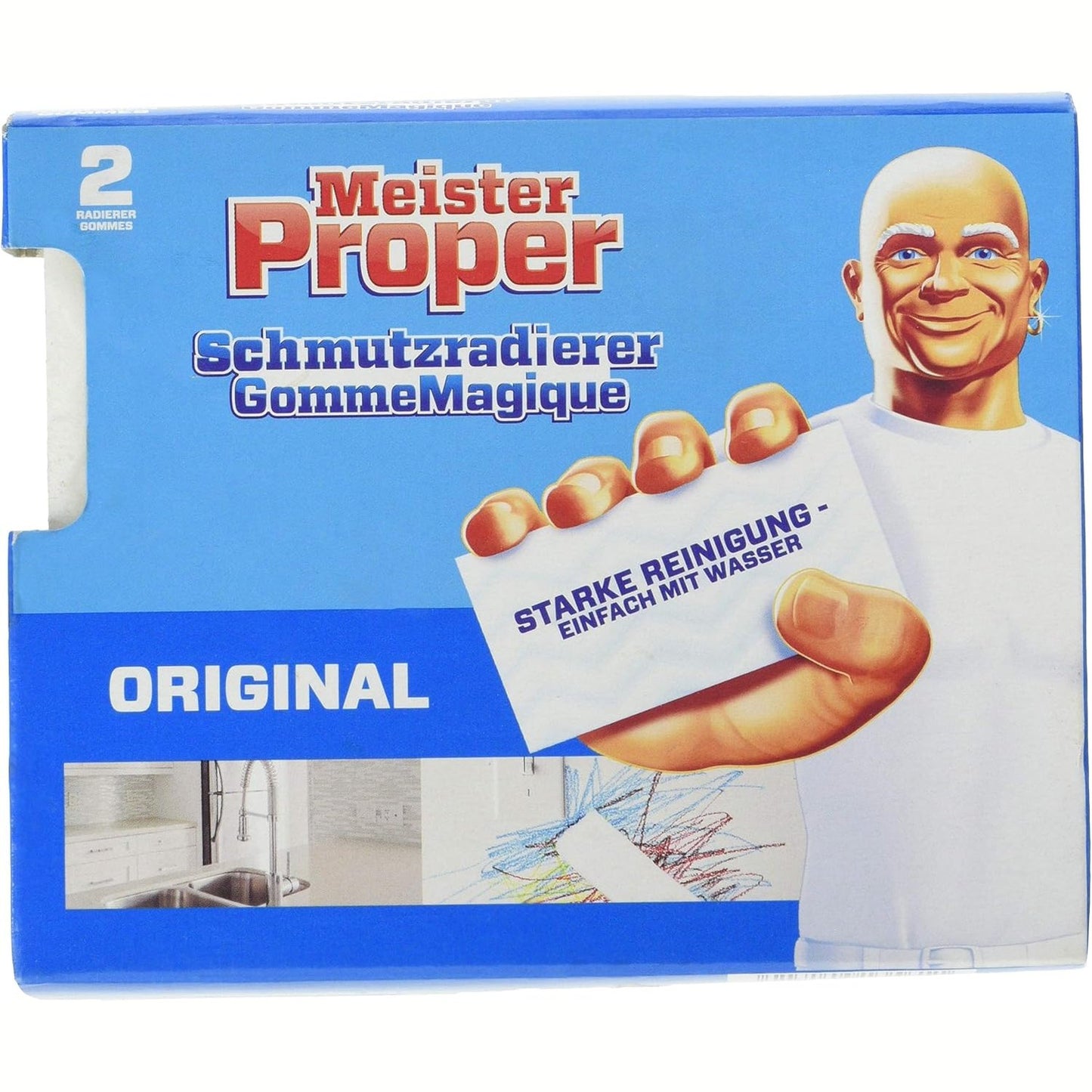 276001 - MR. CLEAN Sfungjer për fshirjen e papastërtive, pako origjinale me 2 copë