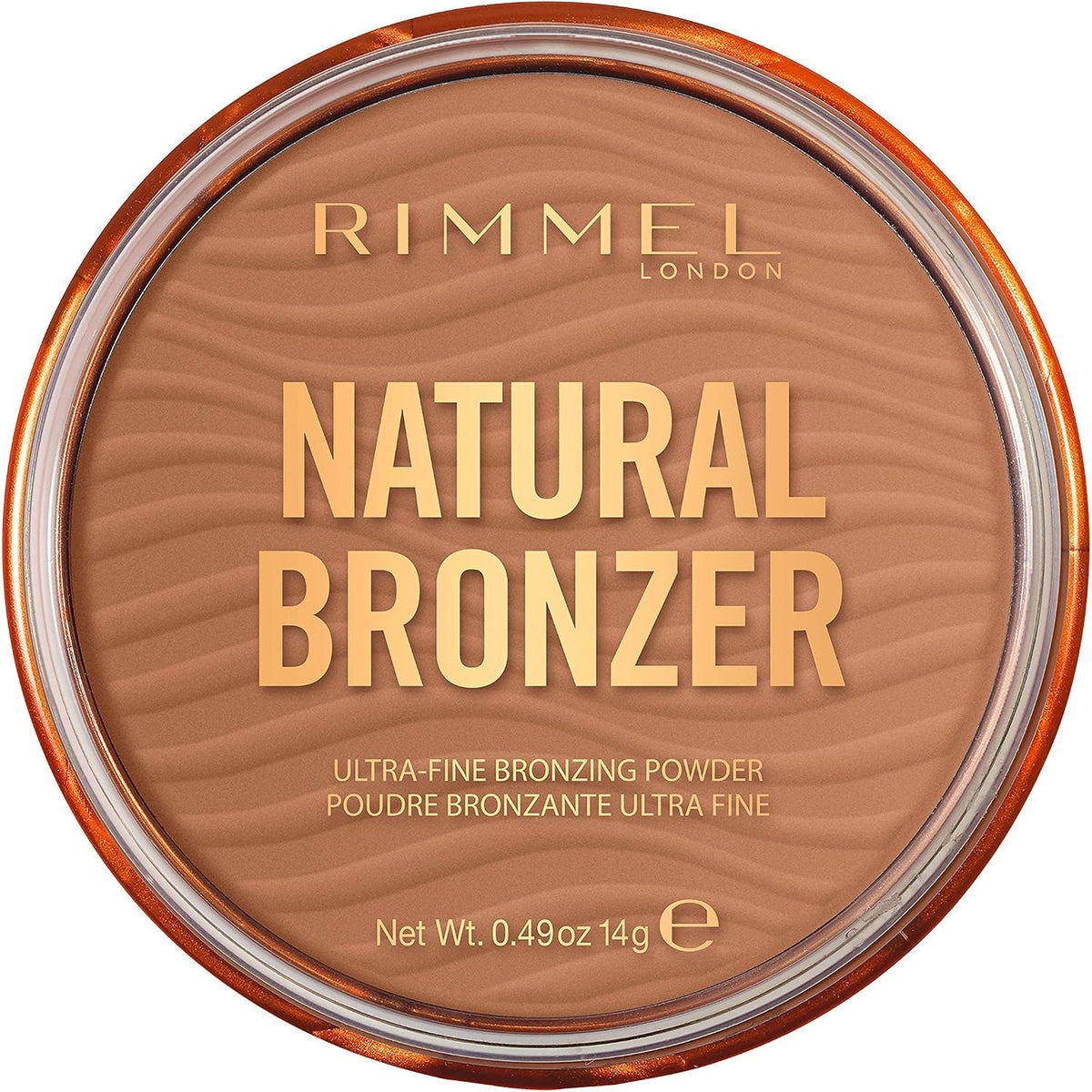 302601 - RIMMEL LONDON Bronzues i Ri Natyral - Pudër Kompakte, 002 Sunbronze, efekt i nxirë natyralisht.