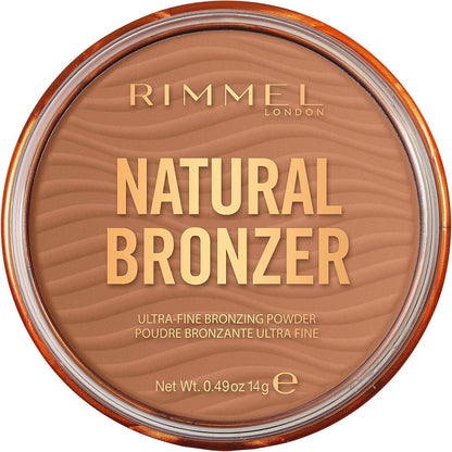 302601 - RIMMEL LONDON Bronzues i Ri Natyral - Pudër Kompakte, 002 Sunbronze, efekt i nxirë natyralisht.