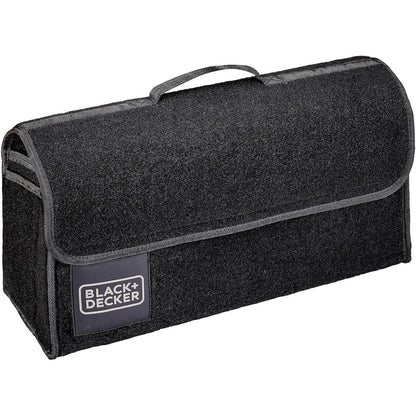 257199 - BLACK+DECKER Organizues Bagazhi 55 x 15 x 23 cm, me 1 ndarje të madhe dhe 2 xhepa, me zinxhir, e zezë