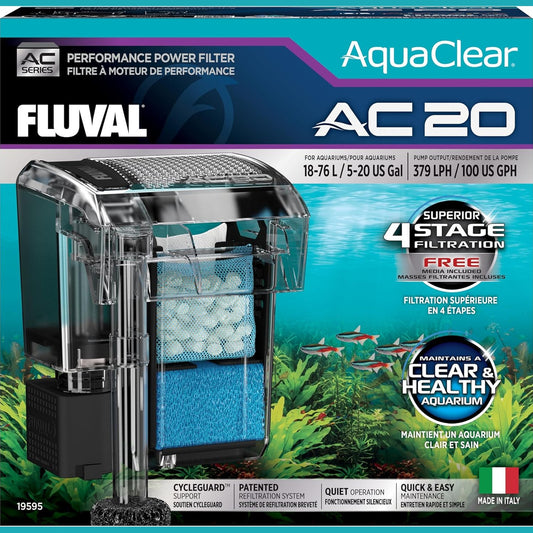 250524 - FLUVAL Filtri me performancë të lartë AquaClear AC20, për akuarium 18–76 l