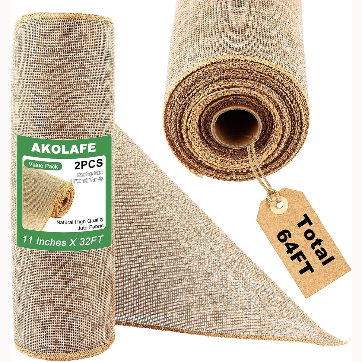 314167 - AKOLAFE Shirit Dekorativ prej Jute 10M, Rrotull për Tavolinë, Fjongo Jute Natyrale 28cm e Gjerë, 28cmx10m, për Dasma, Mbështjellje Dhuratash, Punime Artizanale, Krishtlindje