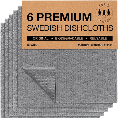 216382 - SUPERSCANDI Peceta pastrimi, pako me 6 copë, 100% biodegraduese