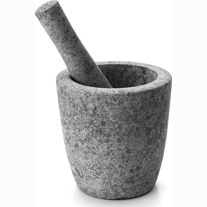 214496 - LACOR Mortier/Pilon Granit Gris 12 cm