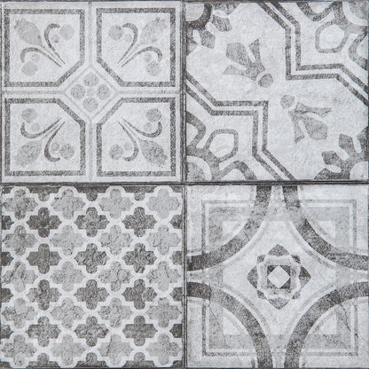 293802 - DC-FIX Pllaka Dyshemeje Vetëngjitëse Stil Maroken, Paketë me 11 Copë, 30.5x30.5 cm, PVC, Të Lehta për t’u Pastruar
