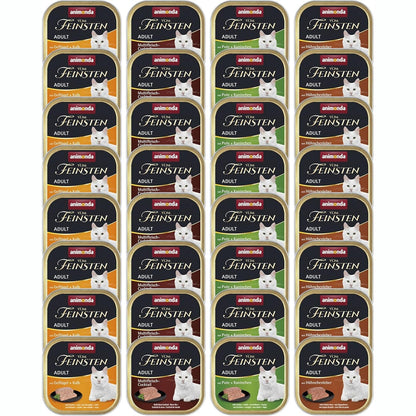 256783 - ANIMONDA VOM FEINSTEN ADULT VARIETY (32 X 100 G) - USHQIM I LAGËS PËR MACE TË RRITURA, PA DRITHËRA DHE PA SHEQER, ME PËRBËRËS 100% TË FRESHËT