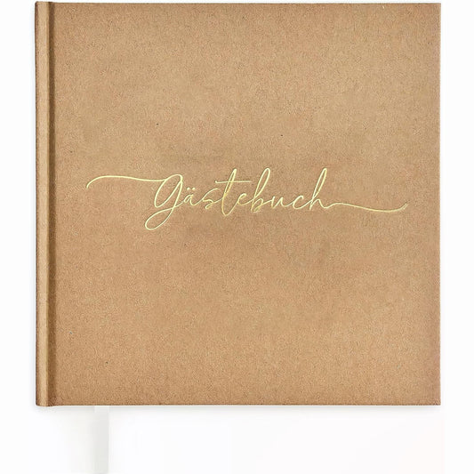 11260 - PLANTVIBES Libër i të Ftuarve Premium për Dasma, Stil i Ri - 72 Fqjtë me Letër të Trashë, Pa Presion, Stil Klasik, me Titull të Artë - Ideal për Dasma, Përvjetorë, Ditëlindje