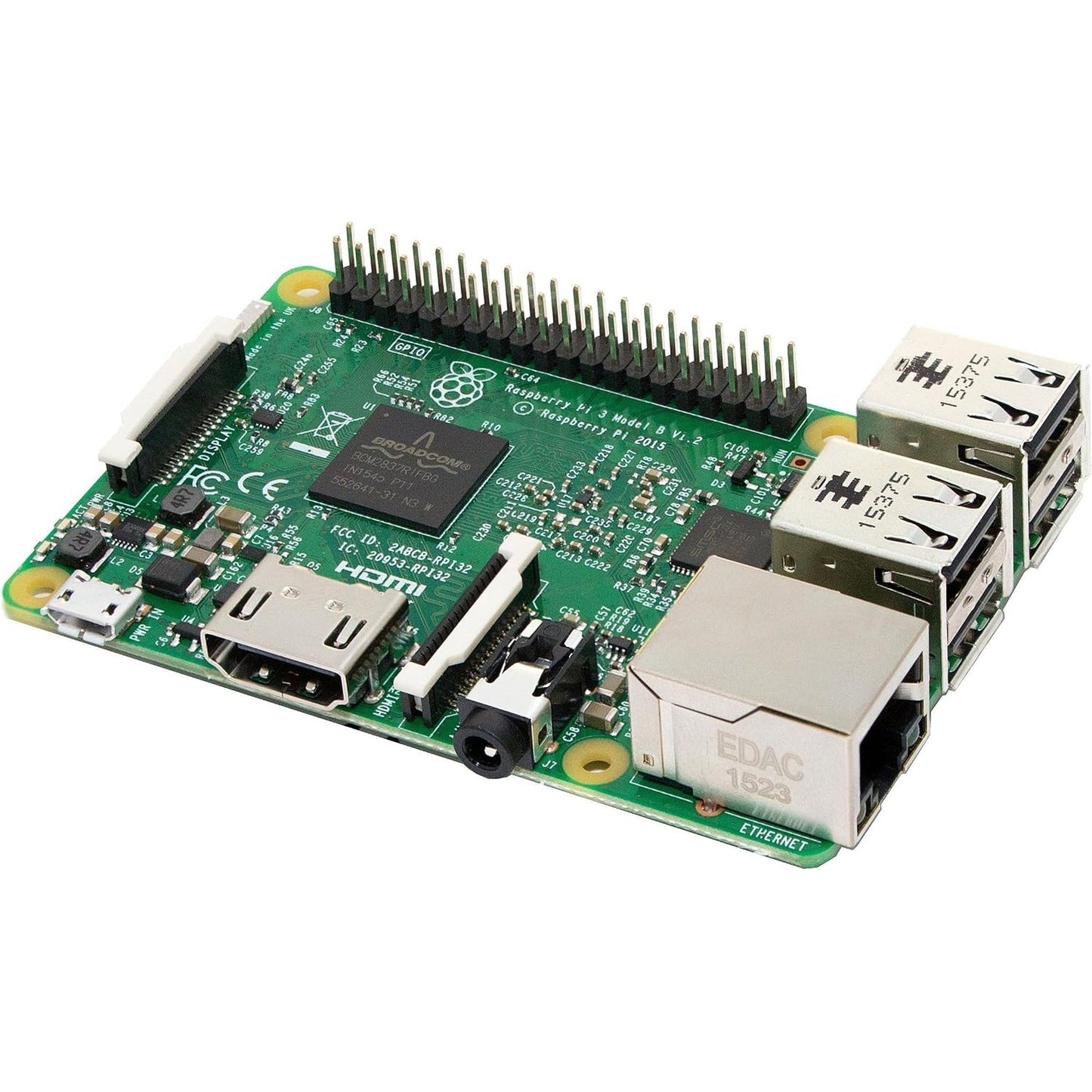 276333 - Raspberry Pi 3 Model B ARM-Cortex-A53 4x 1,2GHz, 1GB RAM, WLAN, Bluetooth, LAN, 4x USB