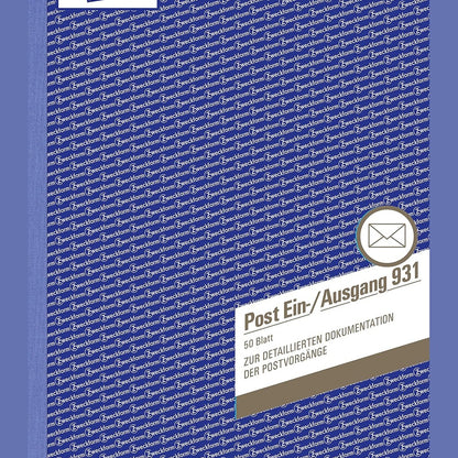 190010 - AVERY ZWECKFORM - Libër për Hyrje/Dalje, Modeli 931, Formati A4, Printim Dy-Anësor, 50 Fletë, Ngjyra e Bardhë