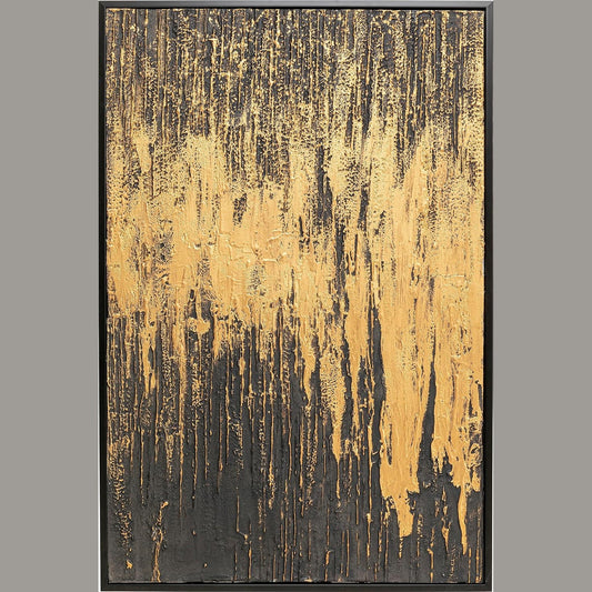 239210 - PRINTIM NË KANAVACË, Dizajn Abstrakt, Shumëngjyrësh, 120x80 cm, Art Muri, Kornizë Druri e Fortë, Pikturuar me Dorë, Dhomë Ndenjeje