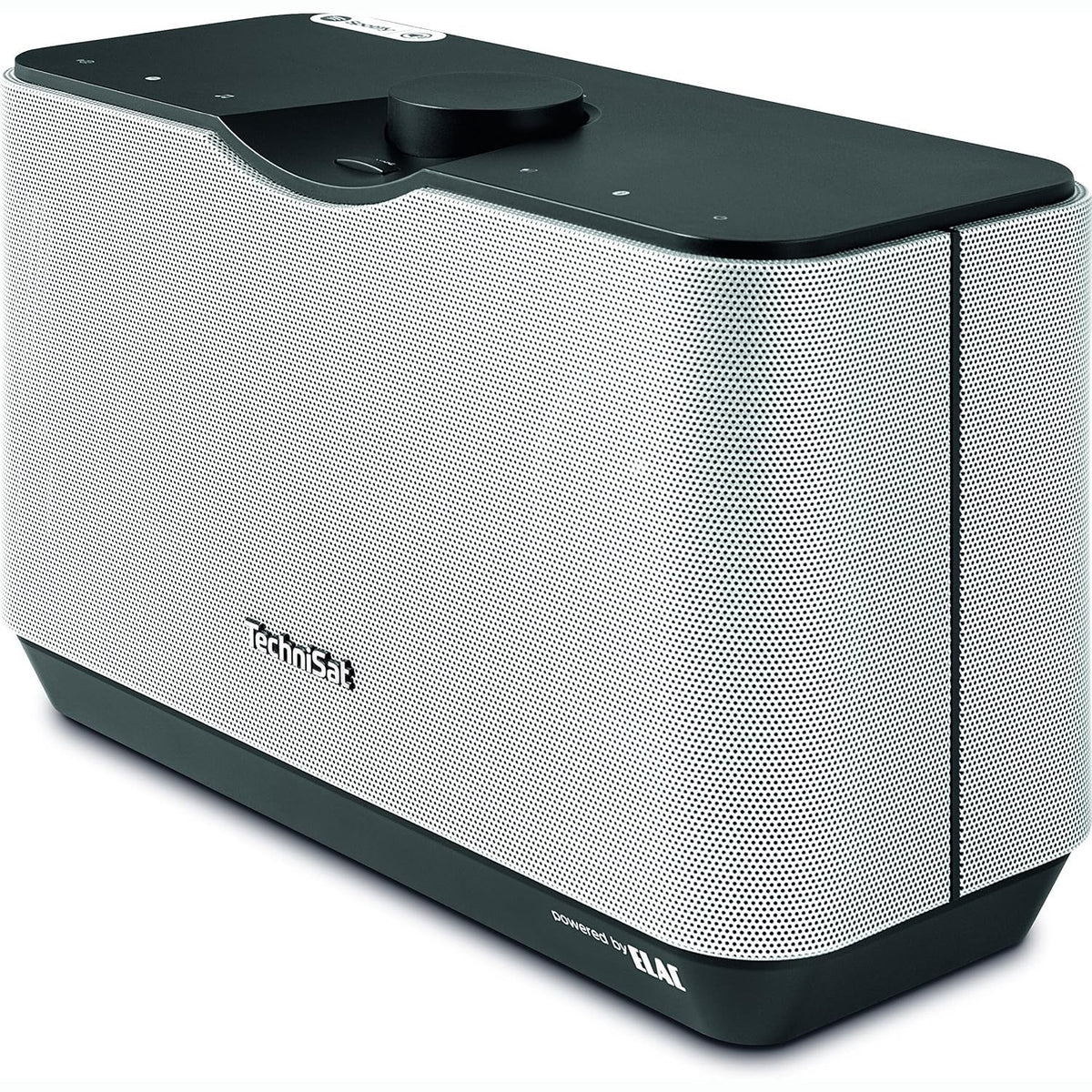 319489 - TECHNISAT AUDIOMASTER MR2 Altoparlant Wi-Fi ELAC 60 W dhe radio interneti, UPnP/DLNA, altoparlant shumëdhomësh, Spotify dhe Bluetooth, i zi/argjendtë