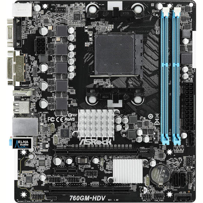 276378 - MB ASROCK 760GM-HDV AM3+ M-ATX D-Sub/DVI/HDMI DDR3 32x24 cm