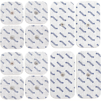 303623 - Set i përzier me 12 elektroda ngjitëse, i pajtueshëm me pajisjet TENS dhe atletet EMS, mbërthyes me kapëse 3.5mm, i ripërdorshëm, pajisje mjekësore nga axion®