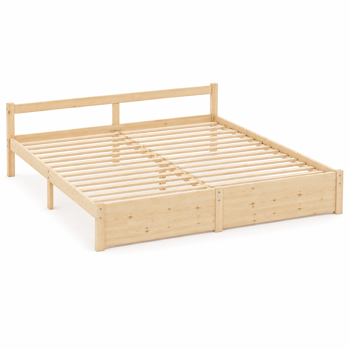 265124 - vidaXL Kornizë Shtrati 140×200 cm – Dru Pishe Masiv