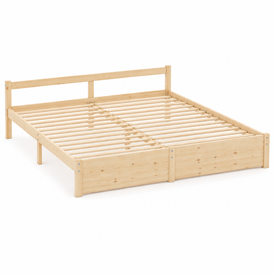 265124 - vidaXL Kornizë Shtrati 140×200 cm – Dru Pishe Masiv