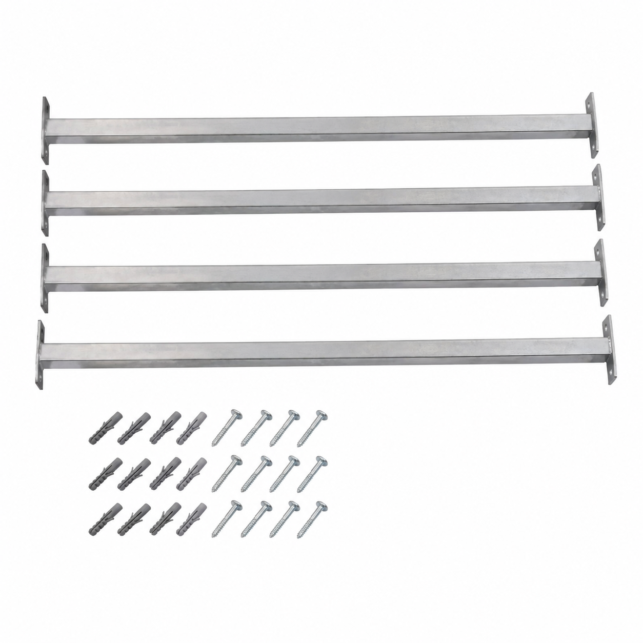 265317 - vidaXL Set me 4 Shufra Sigurie për Dritare 710–1200 mm