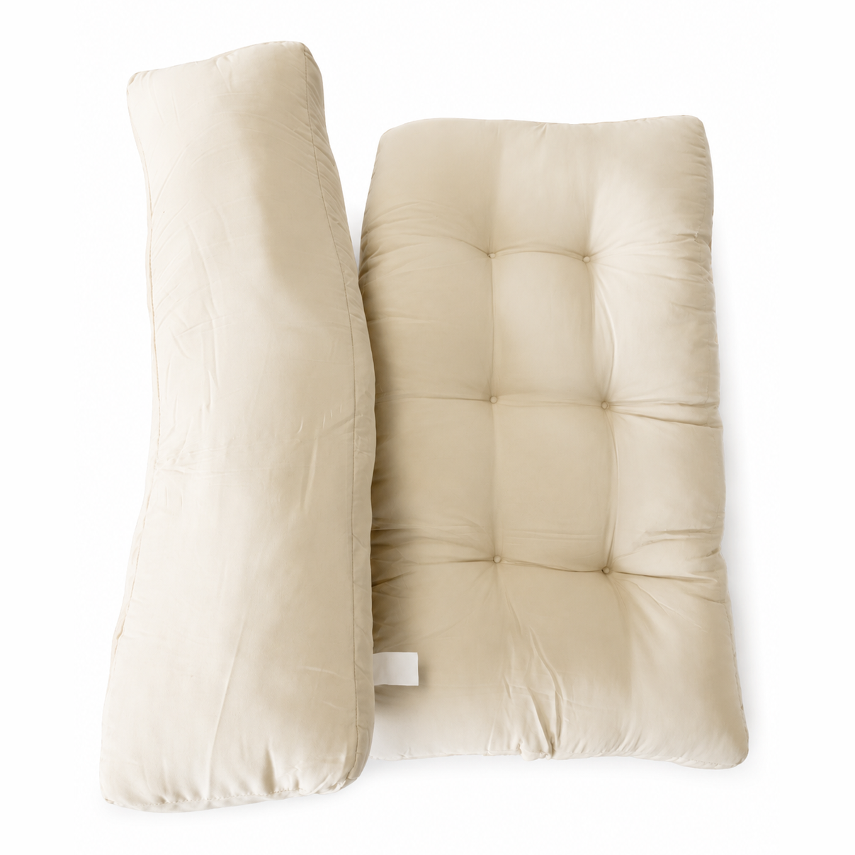 265117 - vidaXL Set Jastëkësh 1+1 për Ulëse – Krem/Beige