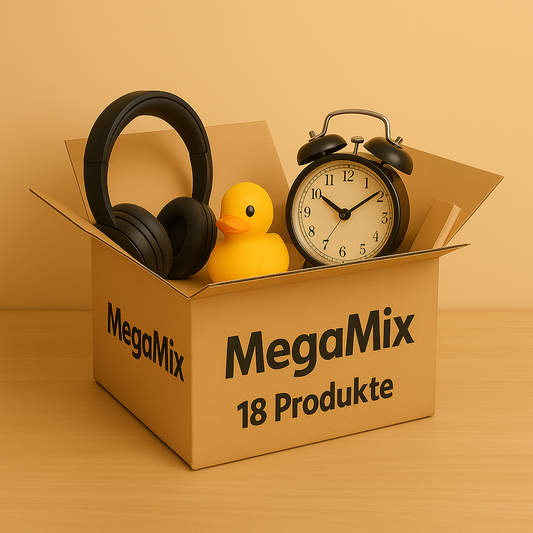 154 - MegaMIX me 18 produkte: kafshë shtëpiake, aksesore qenësh, aksesore macesh, brejtës, ndriçim, perde, pastrim shtëpie, banjo, kuzhinë, dekor feste, enë qeramike