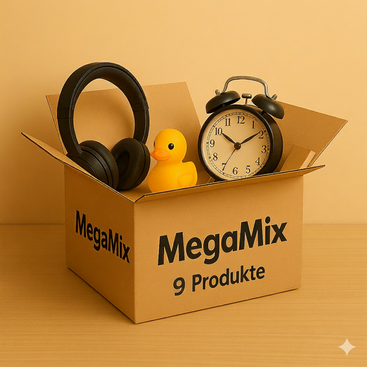 243 - MegaMIX me 9 produkte me aksesorë për shtëpi, kujdes personal, teknologji, kafshë shtëpiake dhe artikuj praktikë për përdorim të përditshëm