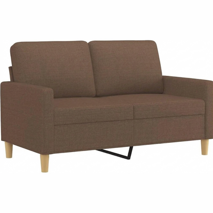 244429 - vidaXL Divan 2-Vendësh 120 cm – Ngjyrë Kafe, Pëlhurë