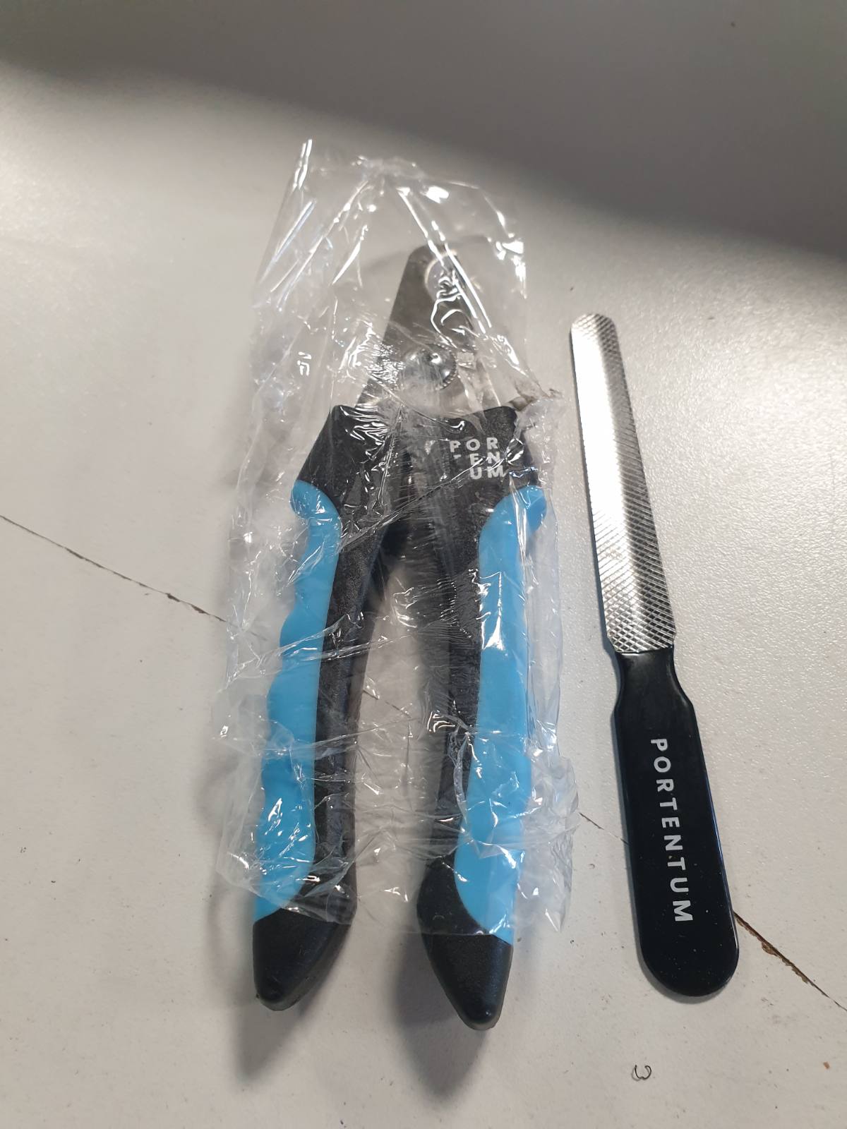 275892 - PORTENTUM Prerëse thonjsh për qen dhe mace, çelik inox, 6 inç, me limë thonjsh dhe mbrojtëse sigurie