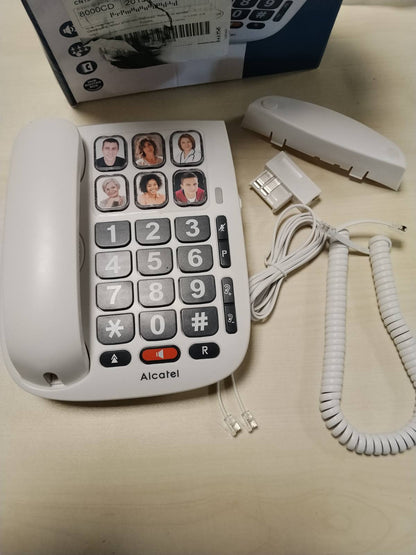 299509 - TELEFON ME KABLL ALCATEL Tmax 10, I BARDHË, 1 COPË