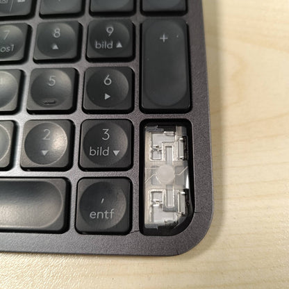 267714 - LOGITECH Tastierë pa tel MX Keys, lidhje Bluetooth dhe USB, USB-C, jetëgjatësi baterie 5-mujore, taste me ndriçim nga prapa, PC/Mac, paraqitje gjermane QWERTZ - grafit