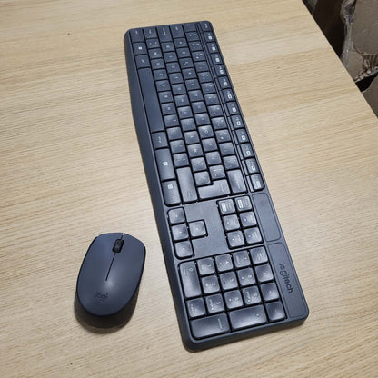 299400 - LOGITECH Kombinim tastiere dhe mausi MK235, pa tel, 2.4 GHz, jetëgjatësi baterie 3-vjeçare, Gri e errët