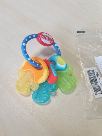 290524 - NUBY Unazë dhëmbësh IcyBite për fëmijë me xhel ftohës, 3+ muaj