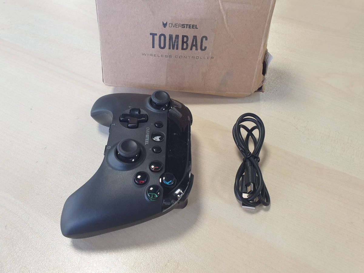 295758 - OVERSTEEL Kontrollues loje pa tel - Tombac, Dridhje, Jetëgjatësi baterie 8 orë, Bateri litiumi, USB dhe Bluetooth, PC/Çelës/Smartphone/Tablet/Android TV, i zi