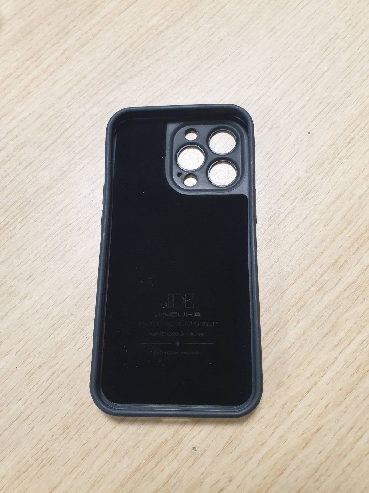 296424 - SOUTEM Mbrojtëse lëkure për iPhone 13 Pro, prej lëkure PU, me dorezë të butë, kafe