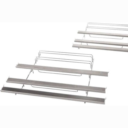 277364 - BOSCH Pajisje shtëpiake HEZ438301, Aksesori i furrës, Sistem tërheqës me tërheqje teleskopike me 3 nivele, Çelik inox