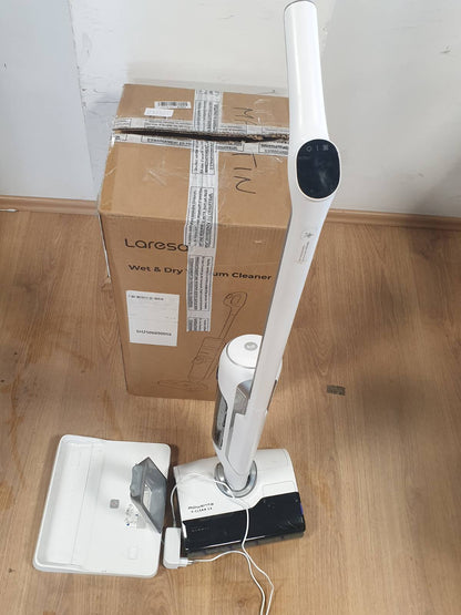 277325 - ROWENTA X-CLEAN 10, Fshesë me korrent dhe mop pa tel, Dizajn i sheshtë 180°, Vetëpastrim dhe tharje 65°C, Kohëzgjatje 60-minutëshe, Perfekte për njolla të vështira dhe qime kafshësh shtëpiake GZ7540WO, E bardhë