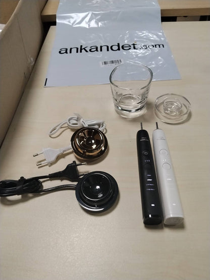 300213 - PHILIPS Furçë dhëmbësh elektrike Sonicare DiamondClean 9000, pako me dy pjesë, modeli HX9914/61, sensor presioni, 4 mënyra pastrimi, 3 nivele intensiteti, ari i zi dhe rozë