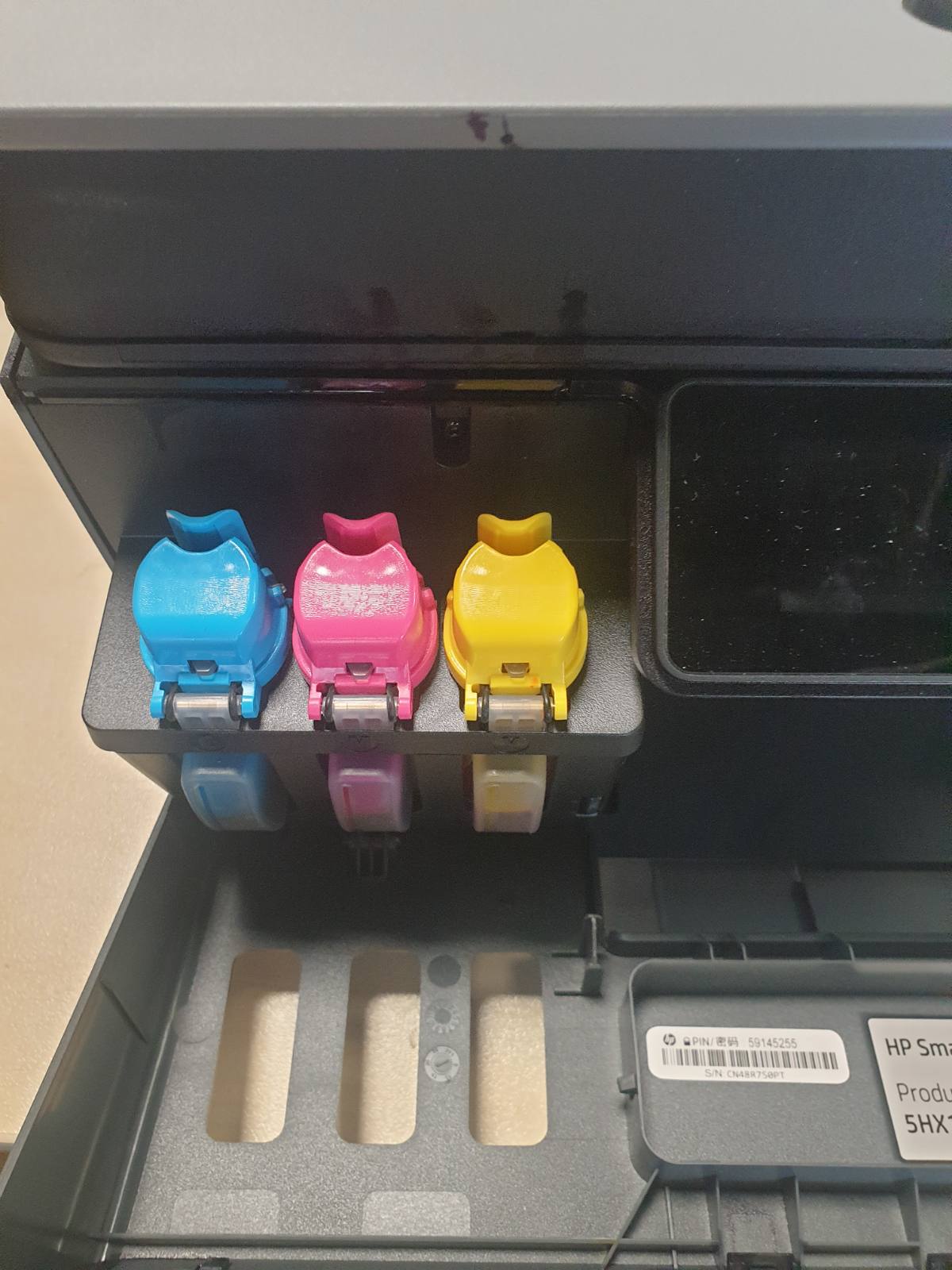 267571 - HP Smart Tank Plus 570 3-në-1 - Printer shumëfunksional (Wi-Fi; ADF; Ekran me Prekje), 3 vjet bojë e përfshirë, garanci 3-vjeçare, rezervuar i madh boje