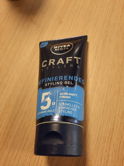 307003 - NIVEA MEN Xhel flokësh, 150 ml, përfundim gjysmë-mat, stilim i lehtë me fiksim të fortë, me Vitaminë E
