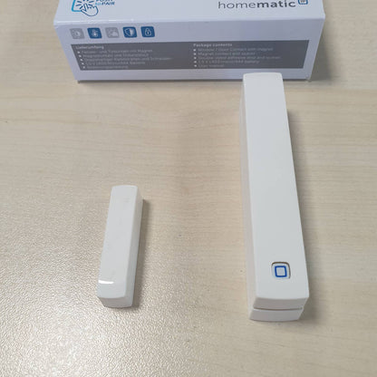 288663 - HOMEMATIC IP Kontakt për dritare dhe derë me magnet, sensor dixhital për ngrohje efikase, monitorim dritaresh përmes aplikacionit, kursim energjie, përputhje me Alexa dhe Asistent Google, 151363A0