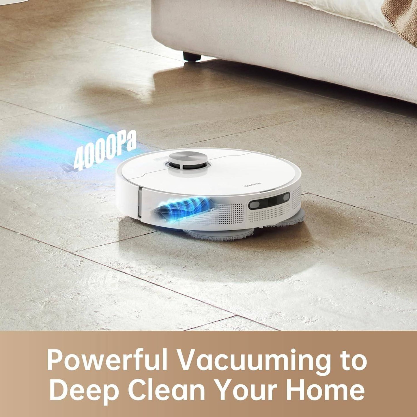 221038 - DREAME L10 Prime Robot Fshesë dhe Mop me Stacion Automatik Larjeje Jastëkësh, Ngritje Mopi 7mm, Navigim LDS, Fuqi Thithjeje 4000Pa, Hartëzim 3D, WiFi/APP