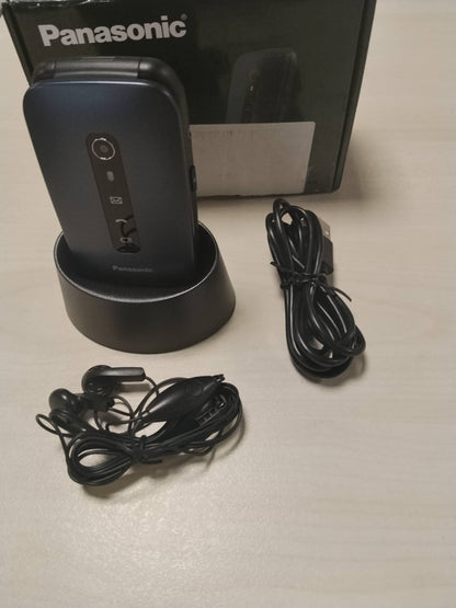 309550 - PANASONIC KX-TU550EXC - Telefon me palosje, 4G, kamerë 1.2MP, ekran 2.8", kohë gatishmërie 300 orë, ngjyra blu