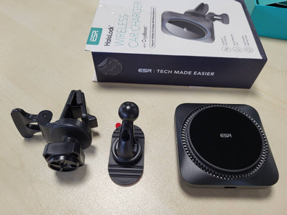 273517 - ESR Karikues pa tel për makinë me CryoBoost, i pajtueshëm me MagSafe, i pajtueshëm me iPhone 17/17e/16/15/14/13/12, Samsung Galaxy S26/S25, karikim i shpejtë, karikues ftohës