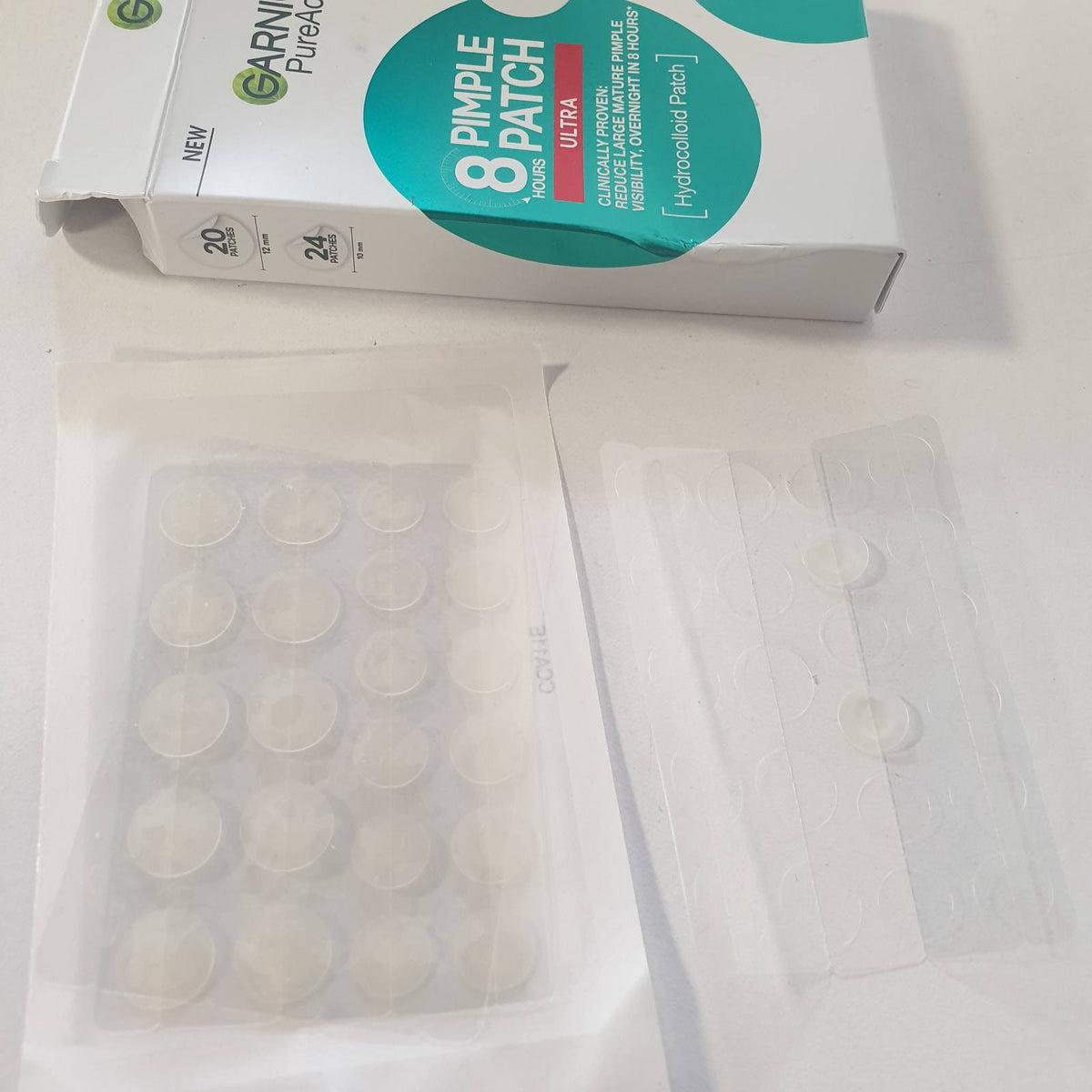 312070 - GARNIER Pimple Patch ultra Hydrocolloid Patches, Pure Active, 24 copë