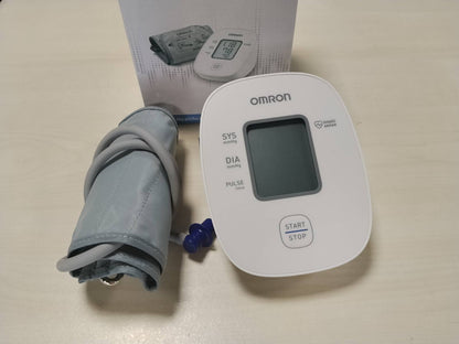 298156 - OMRON Monitor automatik i tensionit të gjakut X2 Basic për krahun e sipërm, i validuar klinikisht, Zbulim i rrahjeve të parregullta të zemrës, Kontroll i përshtatshmërisë së manshetës, Funksionim i thjeshtë me një buton, 22-32 cm