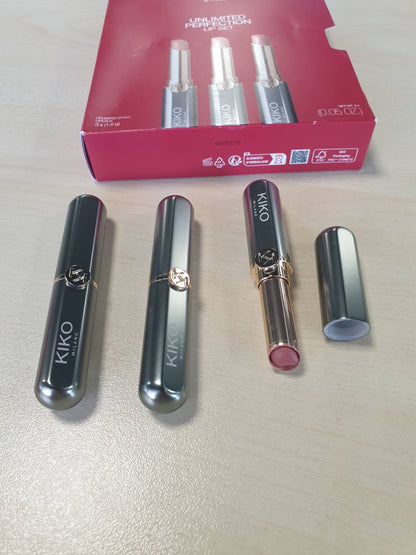 271438 - KIKO MILANO, Unlimited Perfection Lip Set 01, set me 3 buzëkuq kremozë