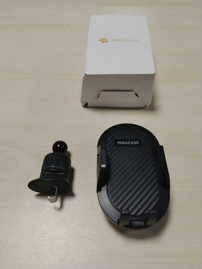 310253 - MIRACASE Mbajtëse Telefoni për Makinë, Grenx i Dyfishtë Çeliku, Pajtueshme me iPhone 16/15/14, Samsung, Xiaomi