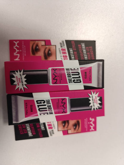 336313 - NYX PROFESSIONAL MAKEUP Brow Glue Gel, Pako me 2 copë, Transparent