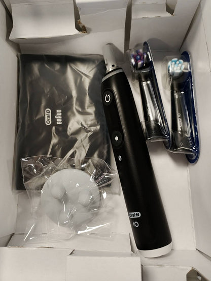 302706 - ORAL-B iO SERIES 6 PLUS EDITION - Furçë dhëmbësh elektrike, 3 koka furçe, 5 mënyra pastrimi, Çantë udhëtimi, e zezë