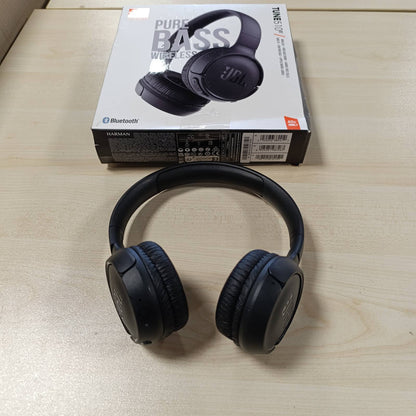 268121 - JBL TUNE 510 BT – Kufje Bluetooth On-Ear – Të zeza – Kufje të paloshme – Jetëgjatësi e baterisë deri në 40 orë